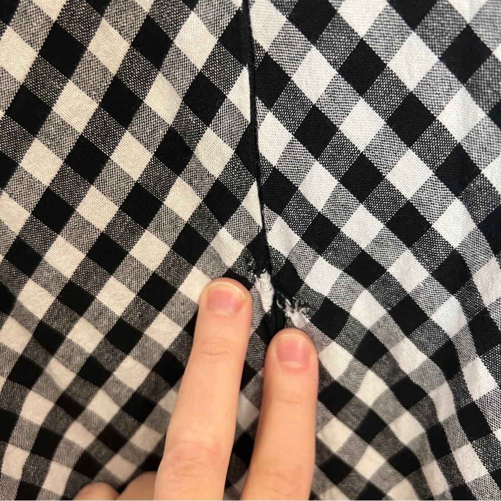 TOME Gingham Ruffle Hem Dress - Picture 9 of 12